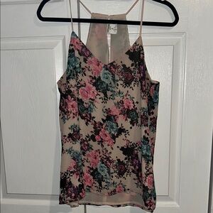 Floral Sleeveless Top - Multicolor